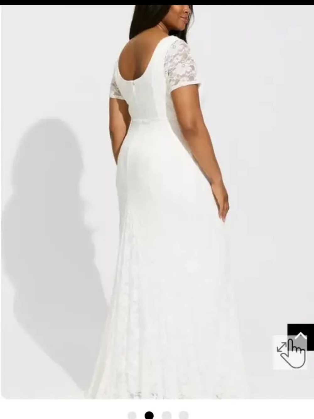 torrid White Lace Sleeve Bridal Gown NWOT - Picture 2 of 3